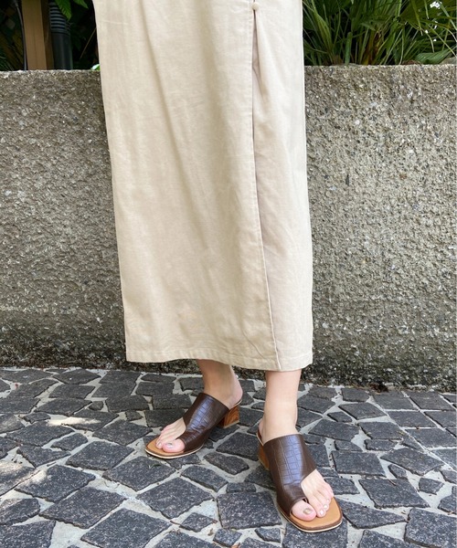 AZUL ENCANTO（アズールエンカント）の「リネンライクロングスカート（スカート・レディース・アイボリー/ベージュ・FREE）」の17枚目の写真