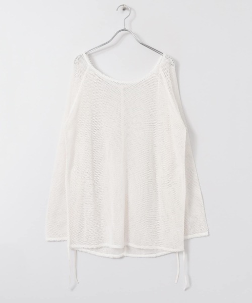 KBF（ケイビーエフ）の「メッシュデザインカットソー∴（Tシャツ/カットソー・レディース・ホワイト/ブラック・ONE）」の20枚目の写真