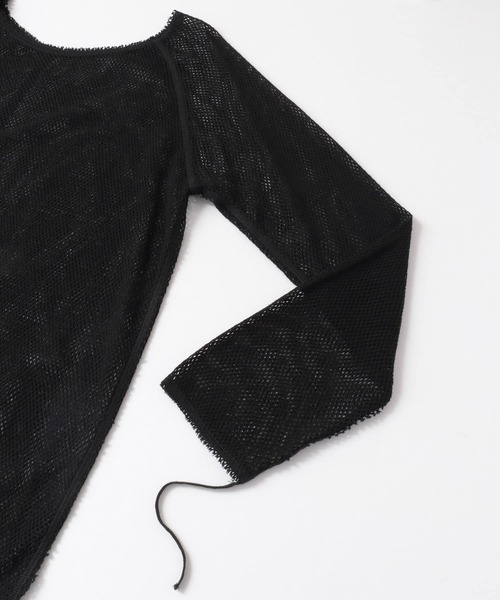 KBF（ケイビーエフ）の「メッシュデザインカットソー∴（Tシャツ/カットソー・レディース・ホワイト/ブラック・ONE）」の15枚目の写真