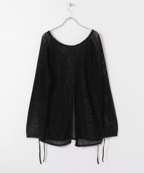 KBF（ケイビーエフ）の「メッシュデザインカットソー∴（Tシャツ/カットソー・レディース・ホワイト/ブラック・ONE）」の13枚目の写真