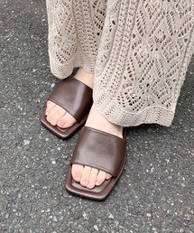 CIAOPANIC TYPY | スクエアトゥフラットサンダル(サンダル)