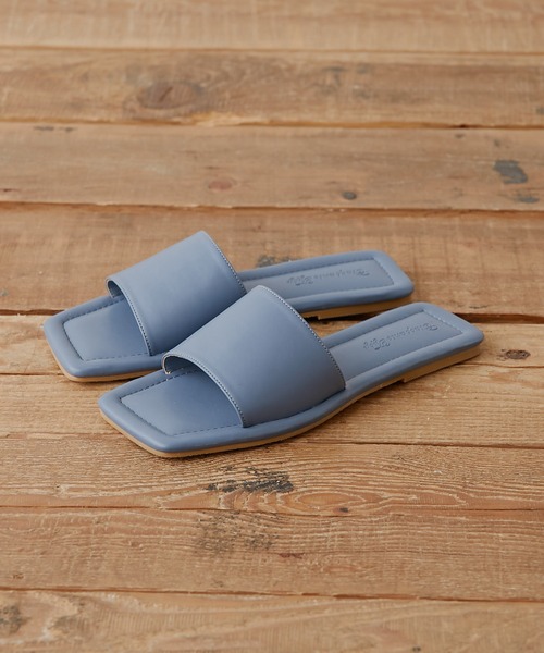 CIAOPANIC TYPY(チャオパニックティピー)の「スクエアトゥフラットサンダル(サンダル・レディース・ブラック/ブラウン/ゴールド/ブルー・38/36/37)」の13枚目の写真