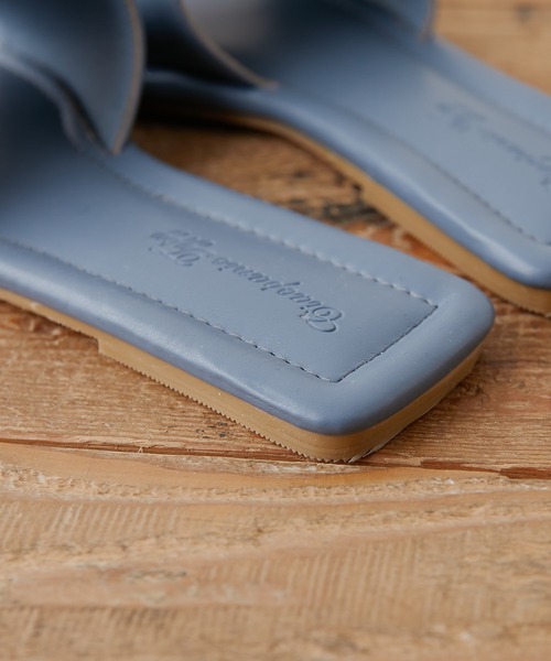 CIAOPANIC TYPY(チャオパニックティピー)の「スクエアトゥフラットサンダル(サンダル・レディース・ブラック/ブラウン/ゴールド/ブルー・38/36/37)」の12枚目の写真