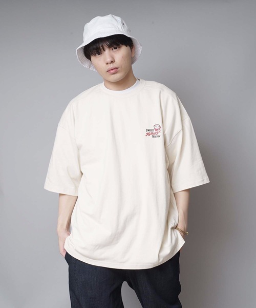 LB/S （エルビーエス）の「【Kellogg 's/ケロッグ 】サガラ刺繍　ビッグシルエット　バックプリント　ブランドロゴ　Tシャツ（Tシャツ/カットソー・メンズ・チャコールグレー/ホワイト/イエロー・LARGE/MEDIUM）」の10枚目の写真