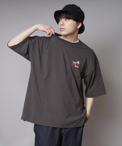 LB/S （エルビーエス）の「【Kellogg 's/ケロッグ 】サガラ刺繍　ビッグシルエット　バックプリント　ブランドロゴ　Tシャツ（Tシャツ/カットソー・メンズ・チャコールグレー/ホワイト/イエロー・LARGE/MEDIUM）」の16枚目の写真