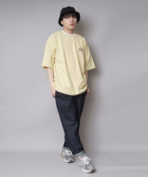 LB/S （エルビーエス）の「【Kellogg 's/ケロッグ 】サガラ刺繍　ビッグシルエット　バックプリント　ブランドロゴ　Tシャツ（Tシャツ/カットソー・メンズ・チャコールグレー/ホワイト/イエロー・LARGE/MEDIUM）」の19枚目の写真