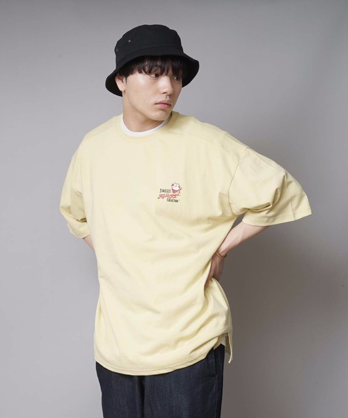 LB/S （エルビーエス）の「【Kellogg 's/ケロッグ 】サガラ刺繍　ビッグシルエット　バックプリント　ブランドロゴ　Tシャツ（Tシャツ/カットソー・メンズ・チャコールグレー/ホワイト/イエロー・LARGE/MEDIUM）」の20枚目の写真