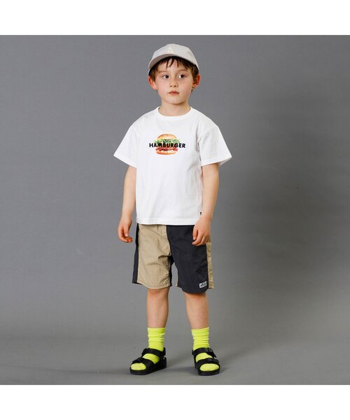 F.O.KIDS（エフオーキッズ）の「ウエストコードハーフパンツ 5分丈_撥水（その他パンツ・キッズ・ブルー/グレー/オレンジ/イエロー/レインボー/グリーン/チャコール/ベージュ・100/95/90/80/140/110/130/120）」の9枚目の写真