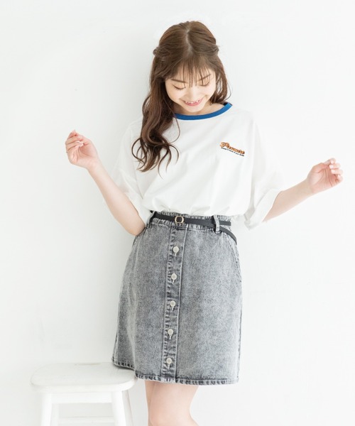 Mysa&Liina（ミーサリーナ）の「BACKプリントBIGT（Tシャツ/カットソー・レディース・オフホワイト/ピンク/ブルー/チャコールグレー・M）」の6枚目の写真