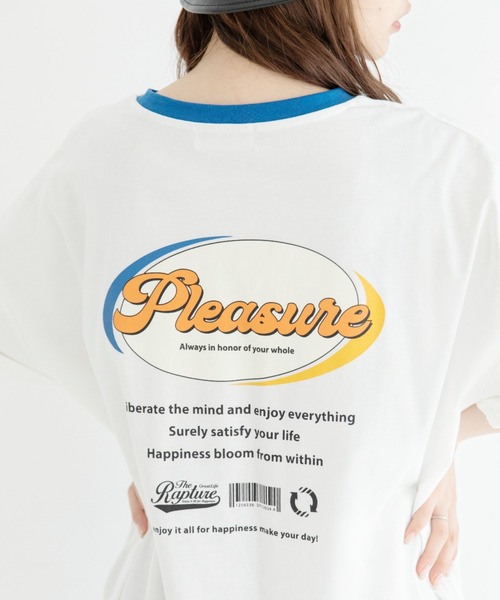 Mysa&Liina（ミーサリーナ）の「BACKプリントBIGT（Tシャツ/カットソー・レディース・オフホワイト/ピンク/ブルー/チャコールグレー・M）」の14枚目の写真