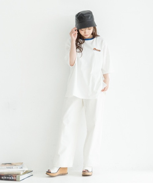 Mysa&Liina（ミーサリーナ）の「BACKプリントBIGT（Tシャツ/カットソー・レディース・オフホワイト/ピンク/ブルー/チャコールグレー・M）」の17枚目の写真