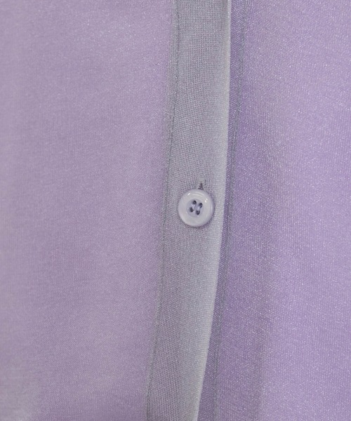 MADEMOISELLE ROPE'（マドモアゼル ロペ）の「シアーコクーンカーディガン（カーディガン/ボレロ・レディース・ベージュ/グレー・38）」の11枚目の写真