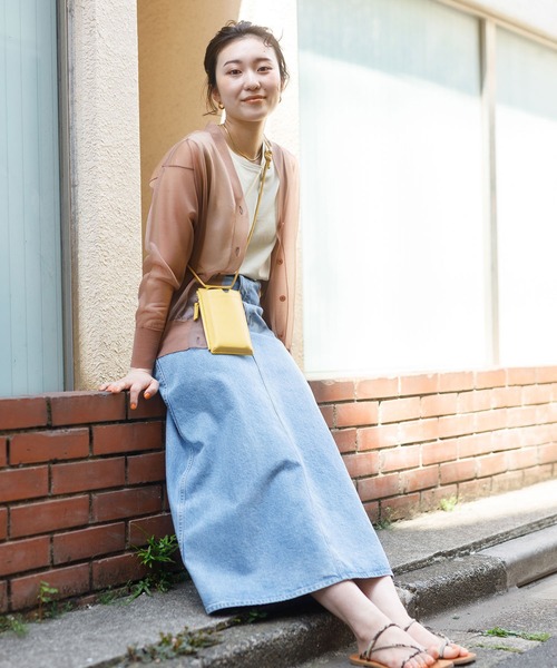 MADEMOISELLE ROPE'（マドモアゼル ロペ）の「シアーコクーンカーディガン（カーディガン/ボレロ・レディース・ベージュ/グレー・38）」の12枚目の写真