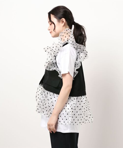 Narcissus（ナルシス）の「【Narcissus】ドットベストTセット（Tシャツ 