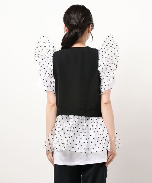 Narcissus（ナルシス）の「【Narcissus】ドットベストTセット（Tシャツ 