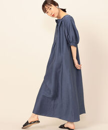 ワンピース ブルー ネイビー 青色系 リネン 麻 ファッション通販 Zozotown