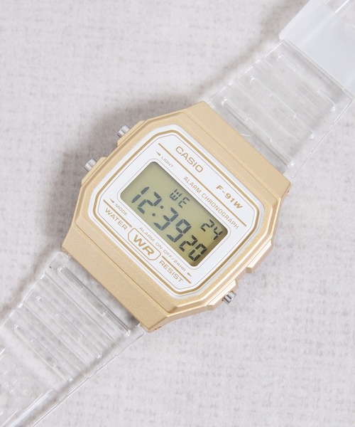 CASIO(カシオ)の「CASIO:カシオ/デジタルクリアウォッチ腕時計 F-91WS-2 F-91WS-4 F-91WS-7 F-91WS-8(デジタル腕時計・レディース・グレー/ピンク/ブルー/クリア/ピンクゴールド/イエローゴールド・FREE)」の18枚目の写真