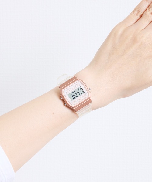 CASIO(カシオ)の「CASIO:カシオ/デジタルクリアウォッチ腕時計 F-91WS-2 F-91WS-4 F-91WS-7 F-91WS-8(デジタル腕時計・レディース・グレー/ピンク/ブルー/クリア/ピンクゴールド/イエローゴールド・FREE)」の9枚目の写真