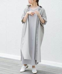 PUAL CE CIN | 【Du noir】タイプライター比翼ワンピース(ワンピース)