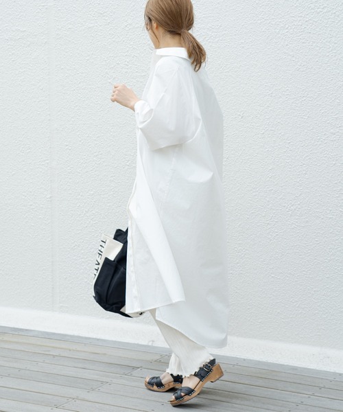 PUAL CE CIN（ピュアルセシン）の「【Du noir】タイプライター比翼ワンピース（ワンピース・レディース・ホワイト/ブラック/グレー・FREE）」の15枚目の写真