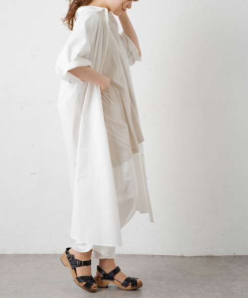 PUAL CE CIN（ピュアルセシン）の「【Du noir】タイプライター比翼ワンピース（ワンピース・レディース・ホワイト/ブラック/グレー・FREE）」の19枚目の写真