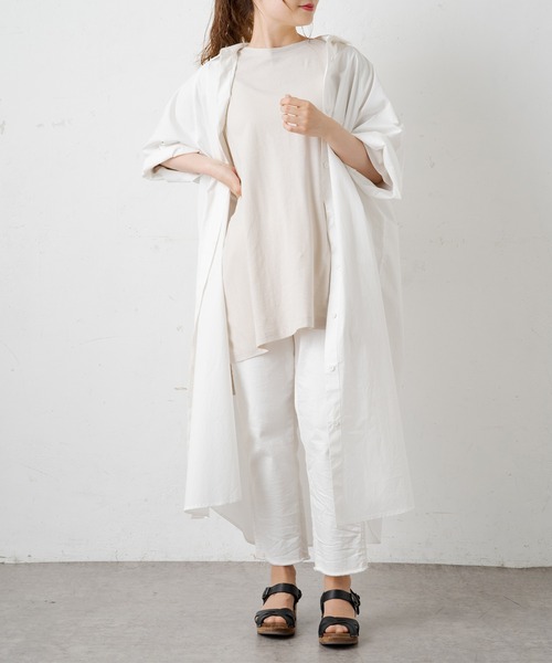 PUAL CE CIN（ピュアルセシン）の「【Du noir】タイプライター比翼ワンピース（ワンピース・レディース・ホワイト/ブラック/グレー・FREE）」の22枚目の写真