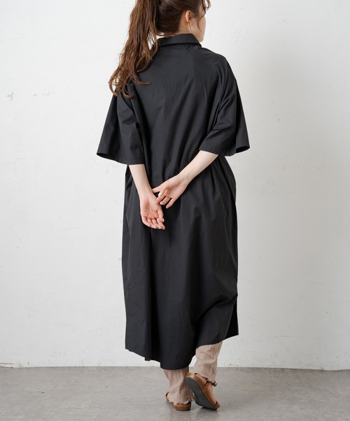 PUAL CE CIN（ピュアルセシン）の「【Du noir】タイプライター比翼ワンピース（ワンピース・レディース・ホワイト/ブラック/グレー・FREE）」の10枚目の写真