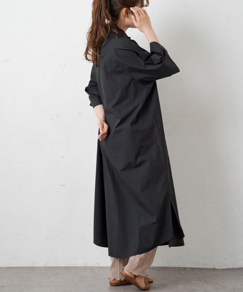 PUAL CE CIN（ピュアルセシン）の「【Du noir】タイプライター比翼ワンピース（ワンピース・レディース・ホワイト/ブラック/グレー・FREE）」の6枚目の写真