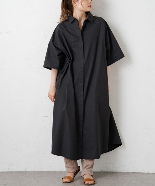 PUAL CE CIN（ピュアルセシン）の「【Du noir】タイプライター比翼ワンピース（ワンピース・レディース・ホワイト/ブラック/グレー・FREE）」の17枚目の写真