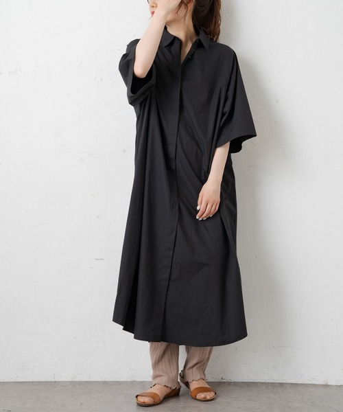 PUAL CE CIN（ピュアルセシン）の「【Du noir】タイプライター比翼ワンピース（ワンピース・レディース・ホワイト/ブラック/グレー・FREE）」の13枚目の写真