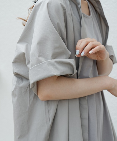 PUAL CE CIN（ピュアルセシン）の「【Du noir】タイプライター比翼ワンピース（ワンピース・レディース・ホワイト/ブラック/グレー・FREE）」の20枚目の写真