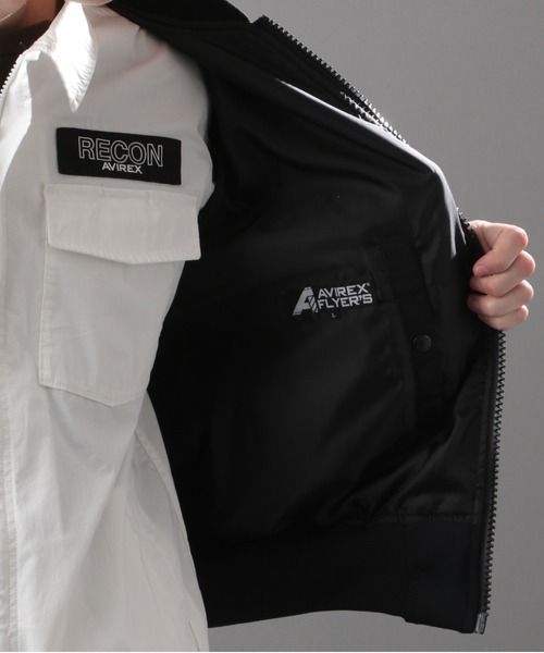 AVIREX(アヴィレックス)の「【AVIREX FLYER’S】エムエーワン / MA-1 AF /アヴィレックス / AVIREX(MA-1・メンズ・ブラック/グレー・MEDIUM/LARGE/X-LARGE/XX-LARGE)」の4枚目の写真