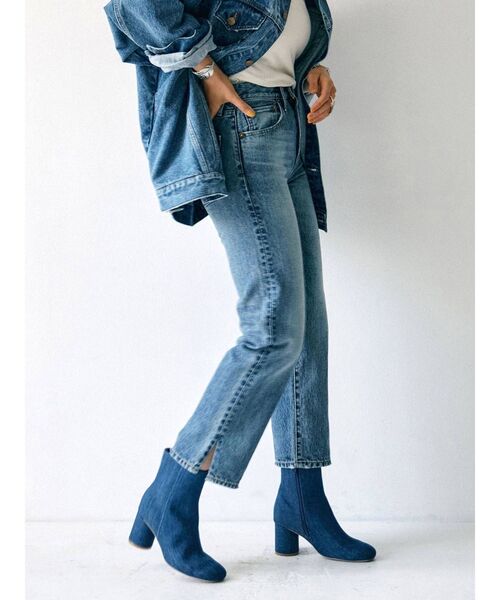 Ungrid（アングリッド）の「スリットストレートデニム（デニムパンツ・レディース・ブラック/ブルー・25inch/26inch/24inch）」の8枚目の写真