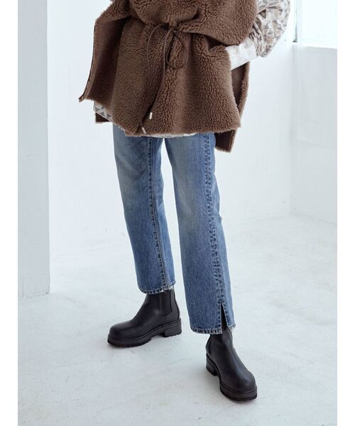 Ungrid（アングリッド）の「スリットストレートデニム（デニムパンツ・レディース・ブラック/ブルー・25inch/26inch/24inch）」の12枚目の写真