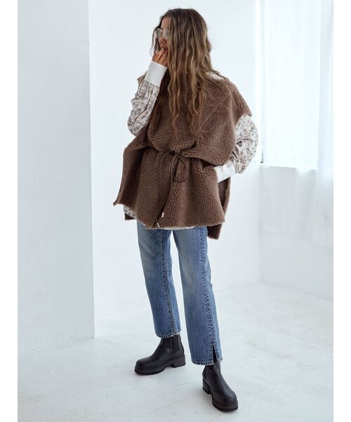 Ungrid（アングリッド）の「スリットストレートデニム（デニムパンツ・レディース・ブラック/ブルー・25inch/26inch/24inch）」の16枚目の写真