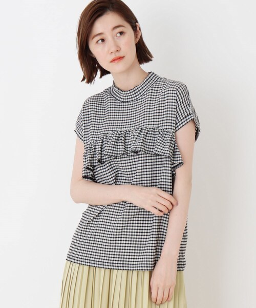 DRESKIP(ドレスキップ)の「◆ティアードフリル楊柳風プルオーバー(Tシャツ/カットソー・レディース・ブラック/オフホワイト/ベージュ系その他2/ブラック系1・02/03)」の4枚目の写真