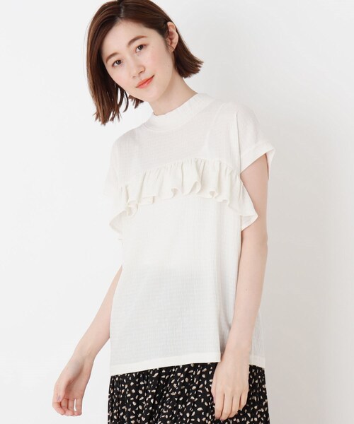 DRESKIP(ドレスキップ)の「◆ティアードフリル楊柳風プルオーバー(Tシャツ/カットソー・レディース・ブラック/オフホワイト/ベージュ系その他2/ブラック系1・02/03)」の2枚目の写真