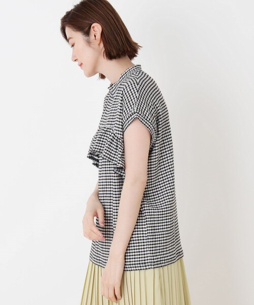 DRESKIP(ドレスキップ)の「◆ティアードフリル楊柳風プルオーバー(Tシャツ/カットソー・レディース・ブラック/オフホワイト/ベージュ系その他2/ブラック系1・02/03)」の9枚目の写真