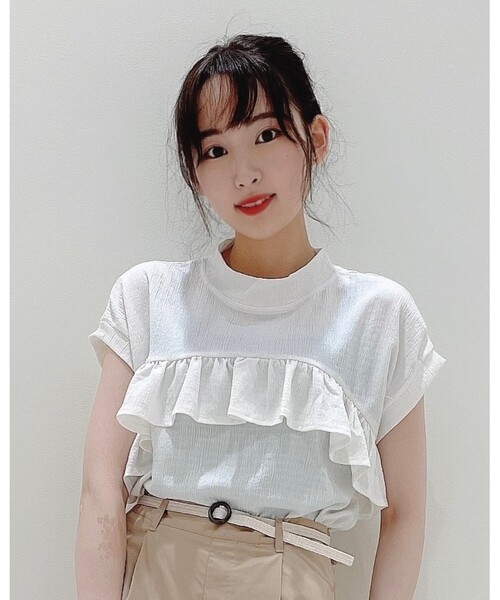 DRESKIP(ドレスキップ)の「◆ティアードフリル楊柳風プルオーバー(Tシャツ/カットソー・レディース・ブラック/オフホワイト/ベージュ系その他2/ブラック系1・02/03)」の14枚目の写真