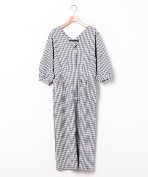 セール ブランド古着 チェック柄7分袖ワンピース ワンピース Kbf ケイビーエフ のファッション通販 Zozoused