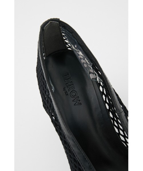 THROW by SLY（スローバイスライ）の「THROW SQUARE MESH PUMPS スクエア メッシュ パンプス（パンプス・レディース・ブラック/グリーン・LARGE/SMALL/MEDIUM）」の8枚目の写真