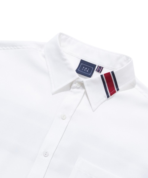 ROMANTIC CROWN(ロマンティッククラウン)の「『ROMANTIC CROWN』BACK LINE HALF SHIRT/バックライン 半袖シャツ(シャツ/ブラウス・レディース・ホワイト/ネイビー/アイボリー・M)」の15枚目の写真