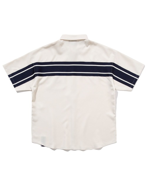 ROMANTIC CROWN(ロマンティッククラウン)の「『ROMANTIC CROWN』BACK LINE HALF SHIRT/バックライン 半袖シャツ(シャツ/ブラウス・レディース・ホワイト/ネイビー/アイボリー・M)」の20枚目の写真