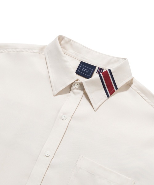 ROMANTIC CROWN(ロマンティッククラウン)の「『ROMANTIC CROWN』BACK LINE HALF SHIRT/バックライン 半袖シャツ(シャツ/ブラウス・レディース・ホワイト/ネイビー/アイボリー・M)」の21枚目の写真