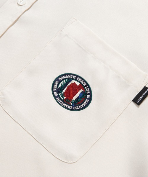 ROMANTIC CROWN(ロマンティッククラウン)の「『ROMANTIC CROWN』BACK LINE HALF SHIRT/バックライン 半袖シャツ(シャツ/ブラウス・レディース・ホワイト/ネイビー/アイボリー・M)」の22枚目の写真
