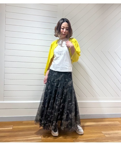 Desert Rose(デザートローズ)の「【TORANOI/トラノイ】迷彩プリントチュールスカート(スカート・レディース・グリーン系その他/グレー系その他・FREE)」の18枚目の写真