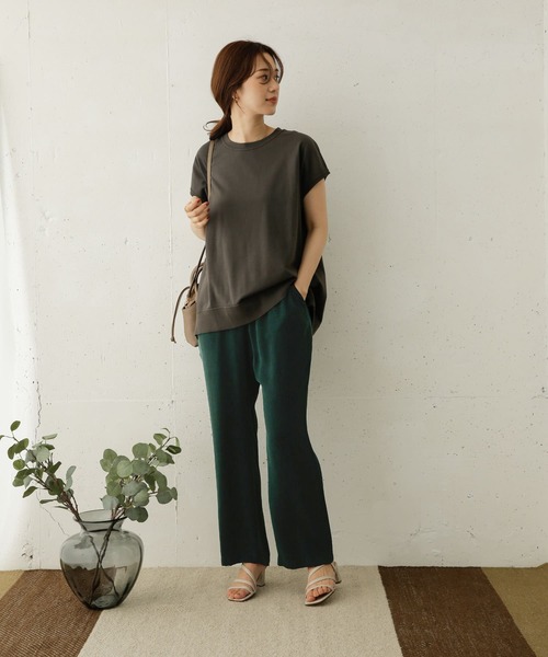 URBAN RESEARCH DOORS（アーバンリサーチドアーズ）の「『セットアップ対応』キュプラドロストイージーパンツ（その他パンツ・レディース・ブラック/グリーン・38/36）」の18枚目の写真