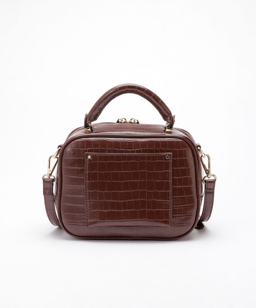 NANO universe（ナノユニバース）の「クロコ型押しボストンバッグ（ボストンバッグ・レディース・グレー系その他4/ライトブルー/ブラウン・FREE）」の10枚目の写真