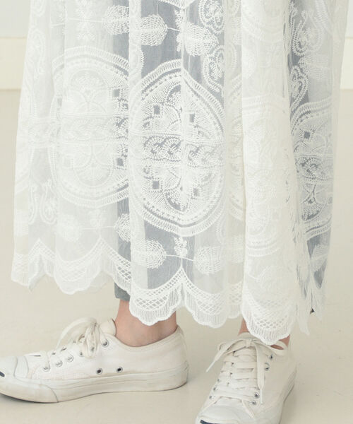 CAROLINA GLASER（カロリナ グレイサー）の「Aya × CAROLINA GLASER / レース ロングブラウス（シャツ/ブラウス・レディース・ホワイト/ブラック・ONE SIZE）」の17枚目の写真