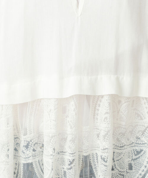 CAROLINA GLASER（カロリナ グレイサー）の「Aya × CAROLINA GLASER / レース ロングブラウス（シャツ/ブラウス・レディース・ホワイト/ブラック・ONE SIZE）」の22枚目の写真